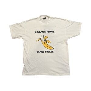 VTG XL Purdue Boilermakers Banana House White Tee Size XL